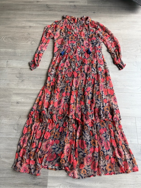 By Anthropologie Dresses & Skirts - By Anthropologie The Marais Printed Chiffon Maxi Dress - Red Motif - size XS